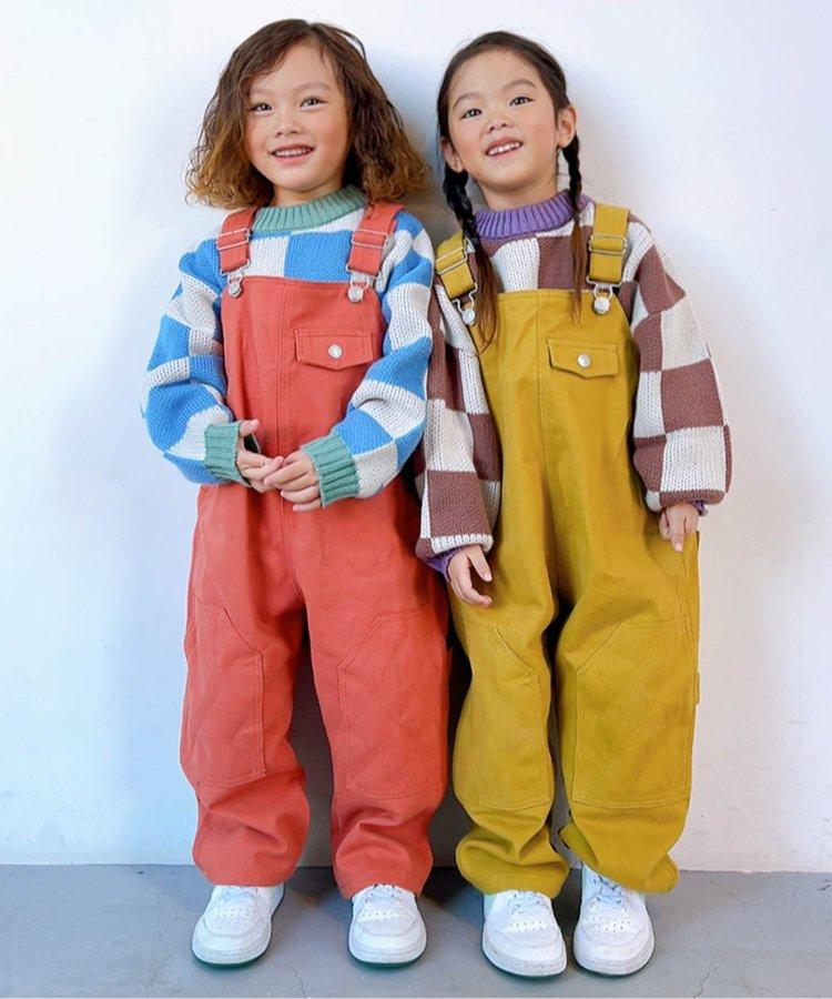 【連衣褲】 柚子蜜拼接連體褲