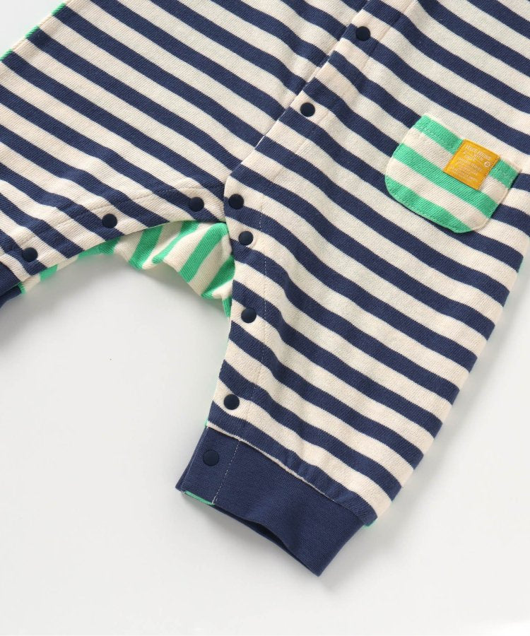 【連衣褲】瘋狂條紋工裝連體褲