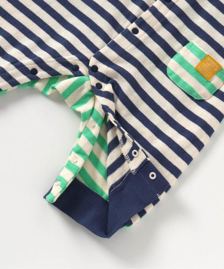 【連衣褲】瘋狂條紋工裝連體褲