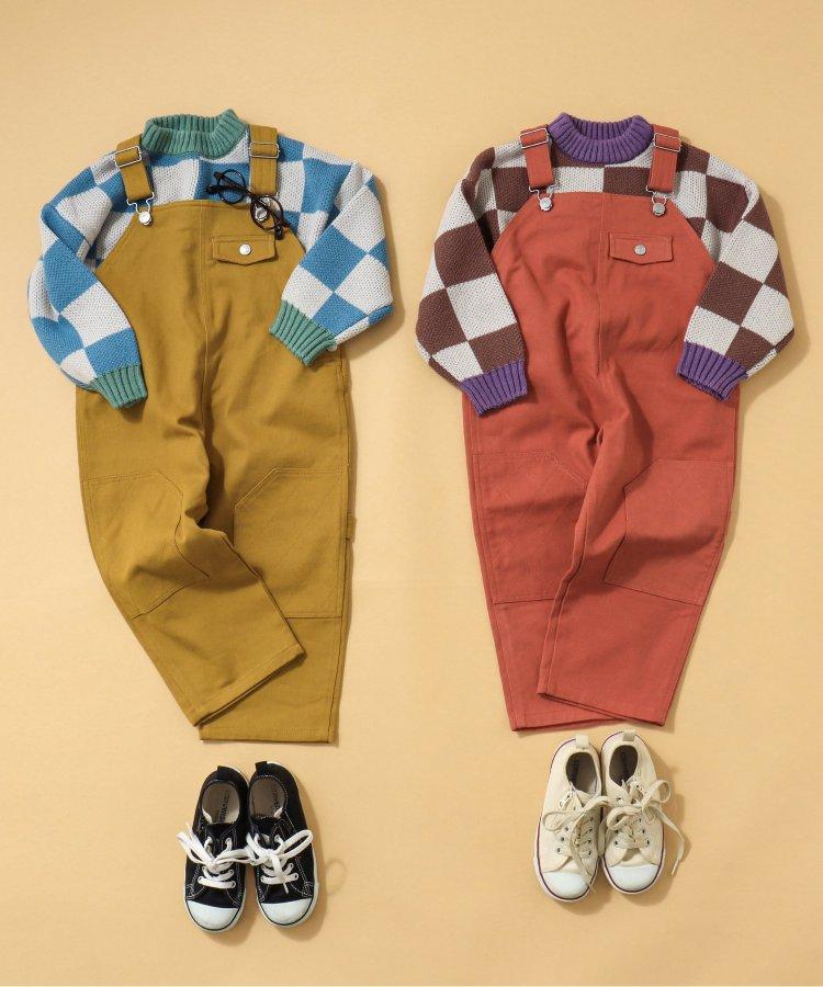 【連衣褲】 柚子蜜拼接連體褲