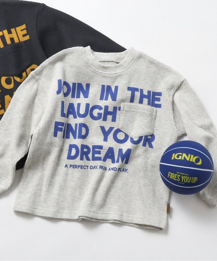 大logo格子紋T恤