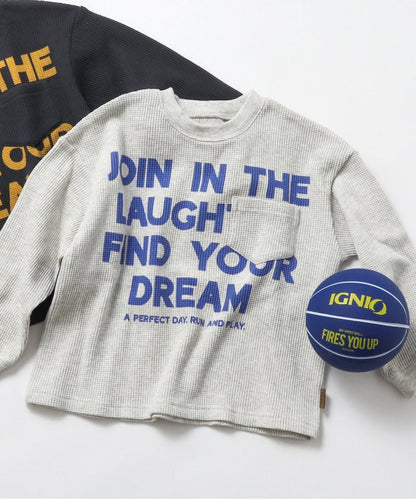 大logo格子紋T恤