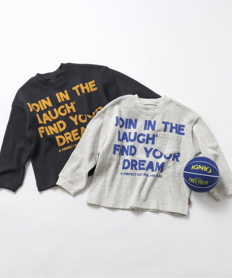 大logo格子紋T恤