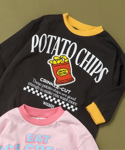 美式流行格子短袖T-shirt