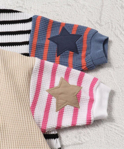 【連衣裙】星星圖案蜂窩針織連體衣