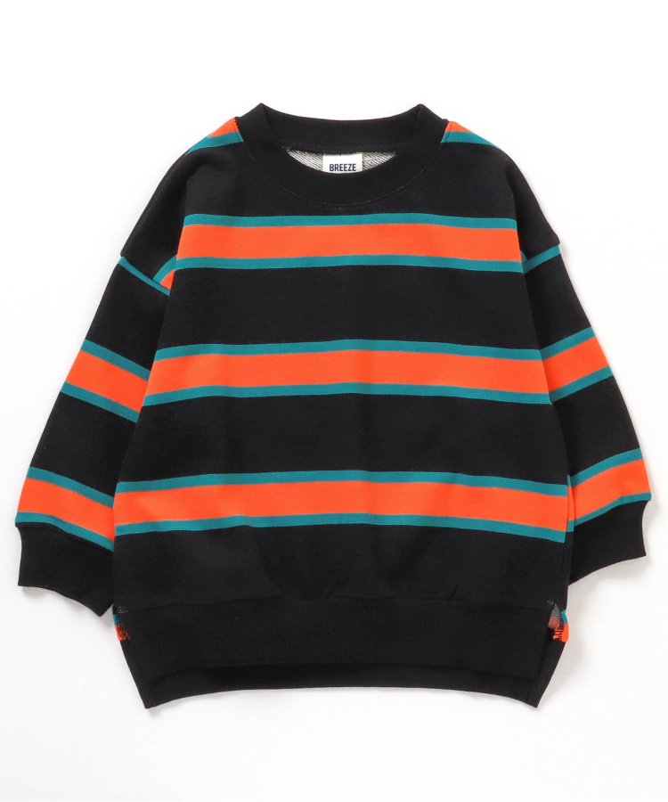 【連衣裙】多色條紋運動衫