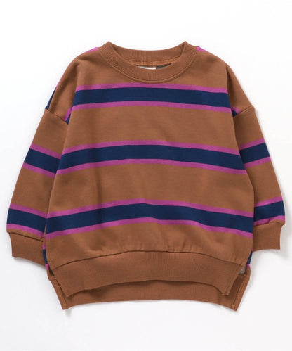 【連衣裙】多色條紋運動衫