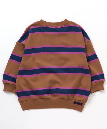 【連衣裙】多色條紋運動衫