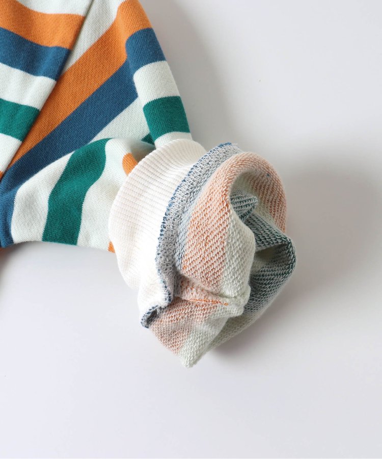 【連衣裙】多色條紋運動衫