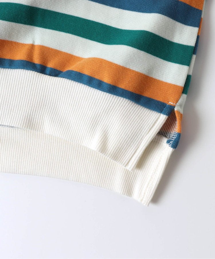 【連衣裙】多色條紋運動衫