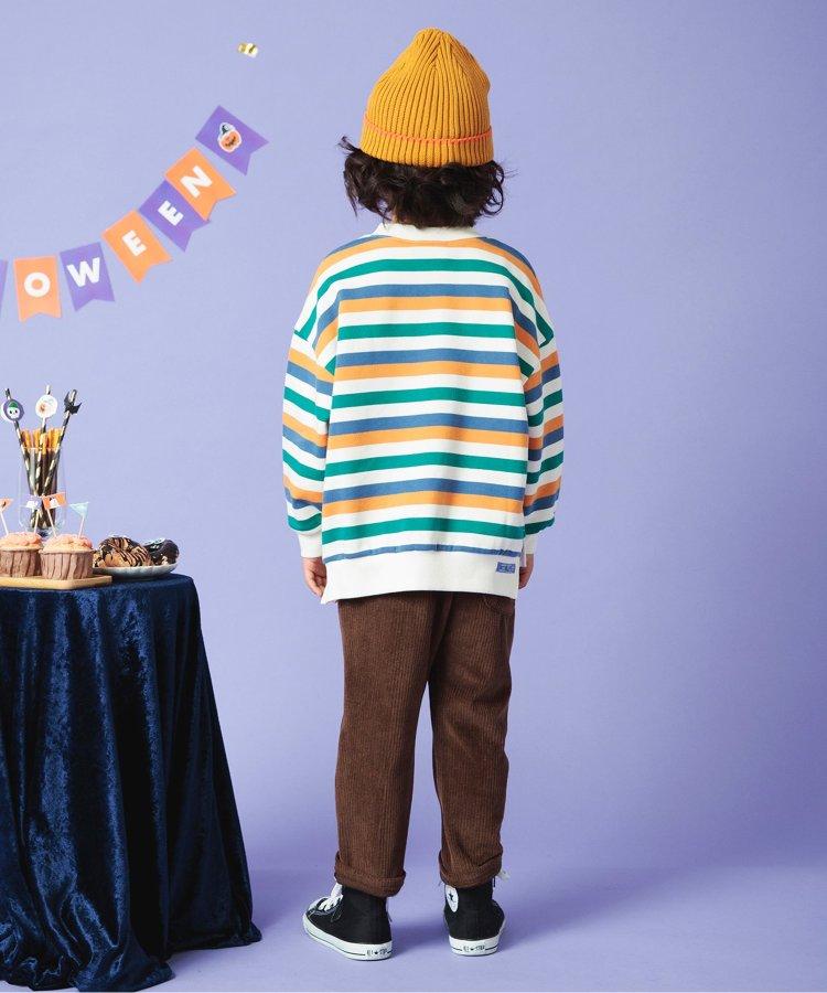 【連衣裙】多色條紋運動衫