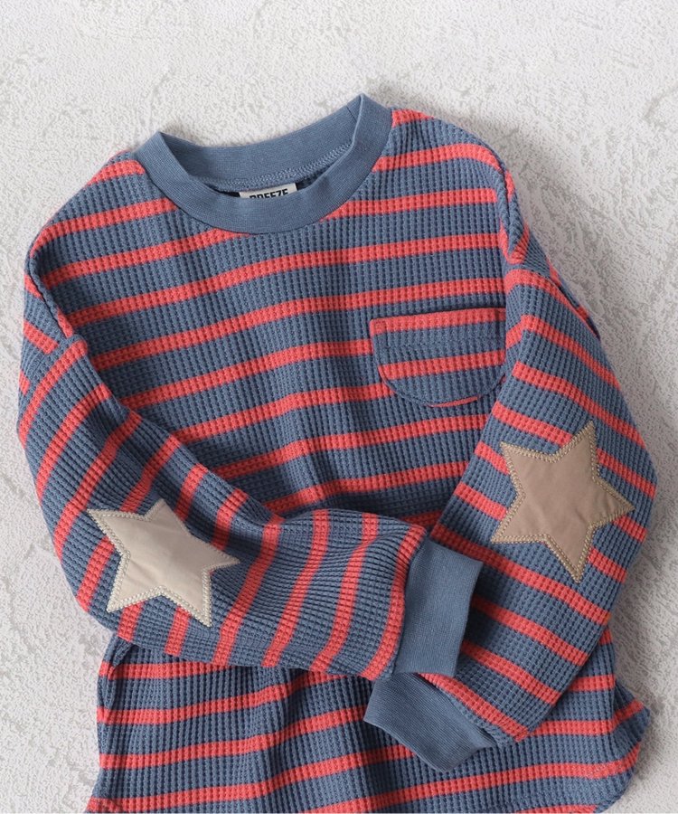 【連衣裙】星星圖案蜂窩紋長袖T恤