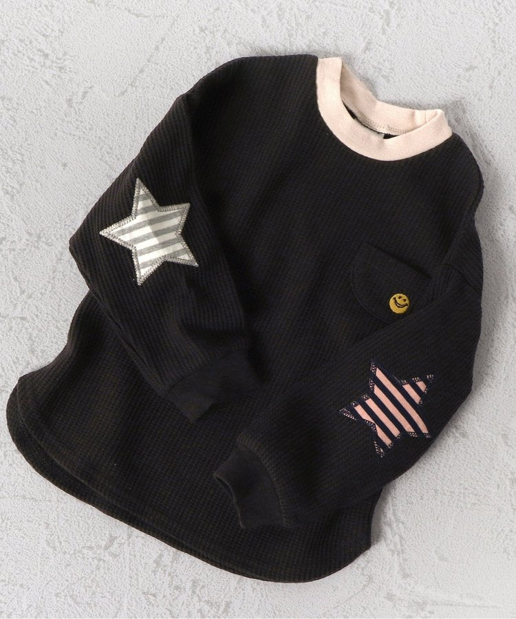 【連衣裙】星星圖案蜂窩紋長袖T恤