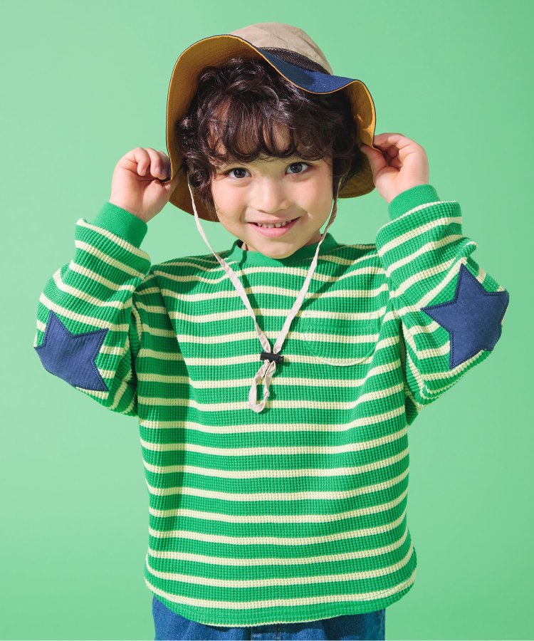 【連衣裙】星星圖案蜂窩紋長袖T恤