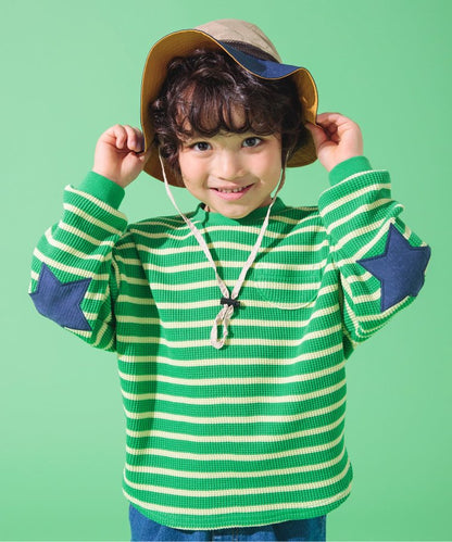 【連衣裙】星星圖案蜂窩紋長袖T恤