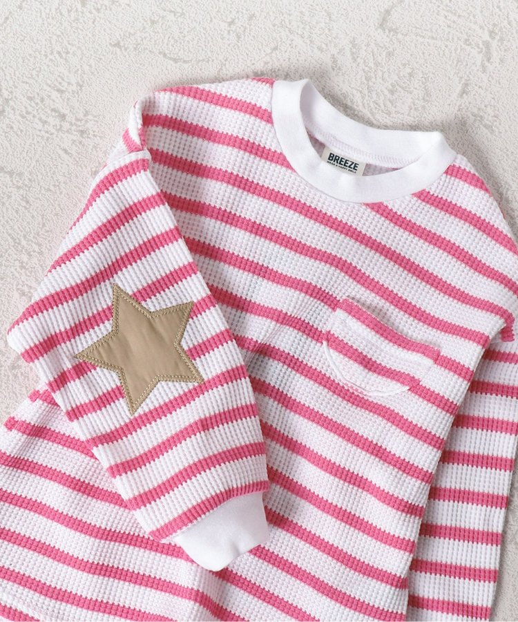 【連衣裙】星星圖案蜂窩紋長袖T恤