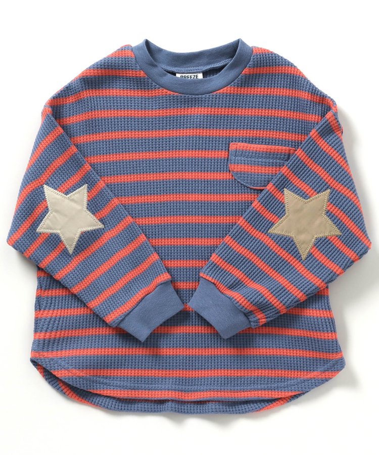 【連衣裙】星星圖案蜂窩紋長袖T恤