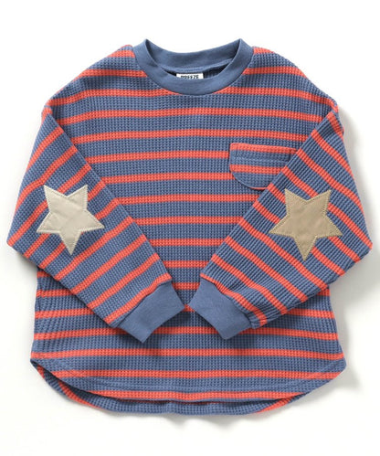 【連衣裙】星星圖案蜂窩紋長袖T恤