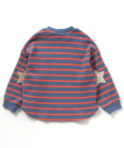 【連衣裙】星星圖案蜂窩紋長袖T恤