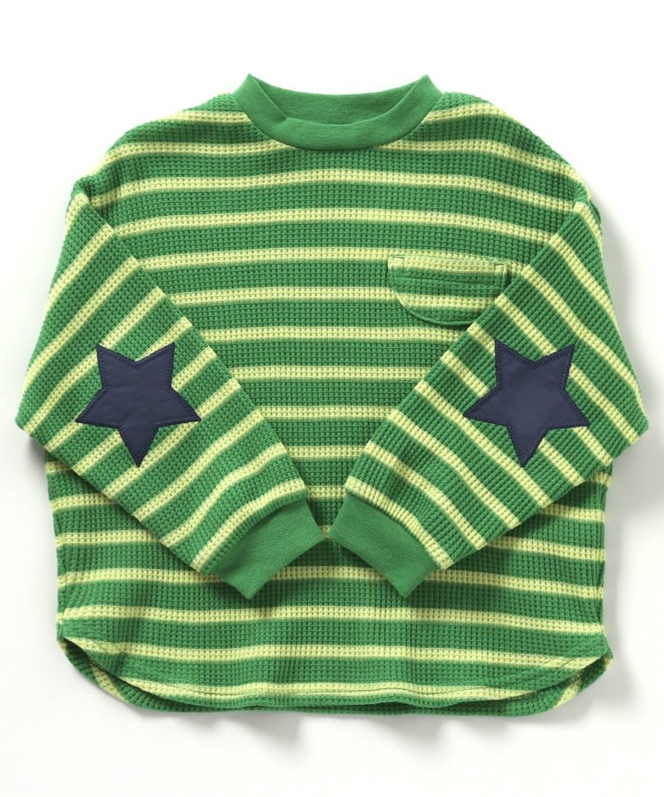 【連衣裙】星星圖案蜂窩紋長袖T恤