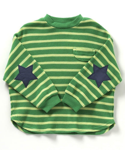 【連衣裙】星星圖案蜂窩紋長袖T恤