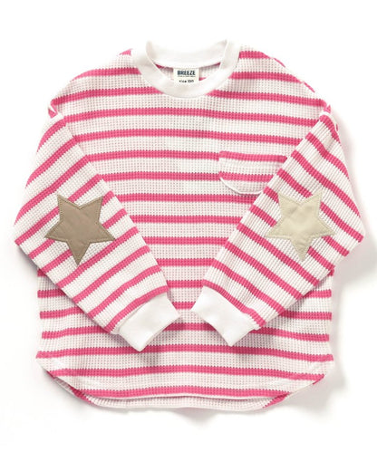 【連衣裙】星星圖案蜂窩紋長袖T恤