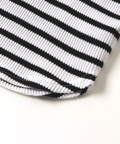 【連衣裙】星星圖案蜂窩紋長袖T恤