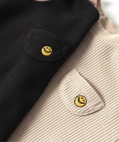 【連衣裙】星星圖案蜂窩紋長袖T恤