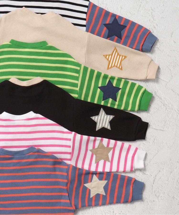 【連衣裙】星星圖案蜂窩紋長袖T恤