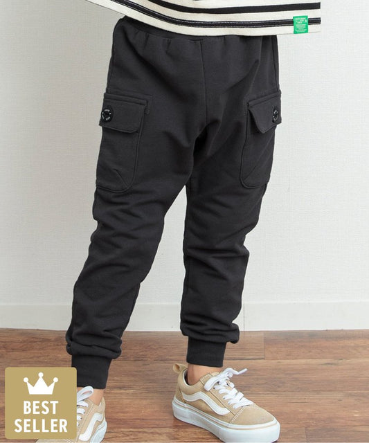 側口袋短袖T恤褲 10分褲