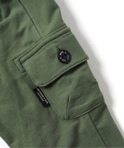 側口袋短袖T恤褲 10分褲