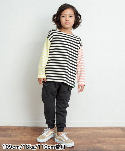 側口袋短袖T恤褲 10分褲