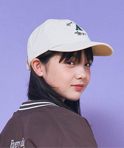 羊毛絨心形燈芯絨帽