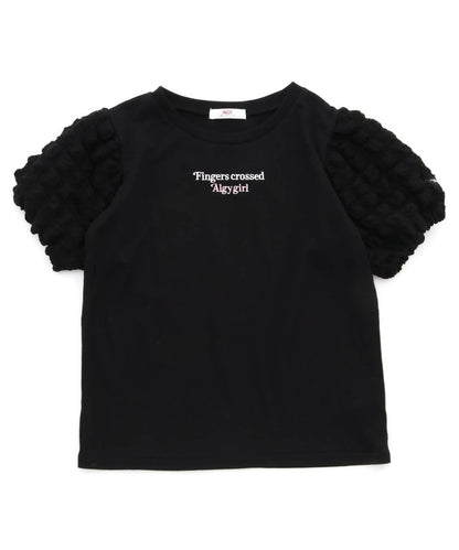 泡泡袖漸變短袖T-shirt
