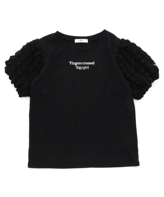 泡泡袖漸變短袖T-shirt