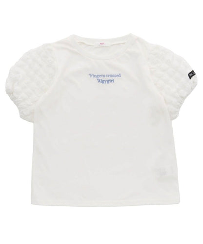 泡泡袖漸變短袖T-shirt