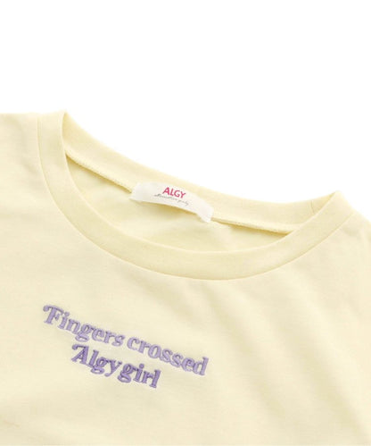 泡泡袖漸變短袖T-shirt