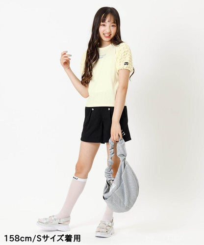泡泡袖漸變短袖T-shirt