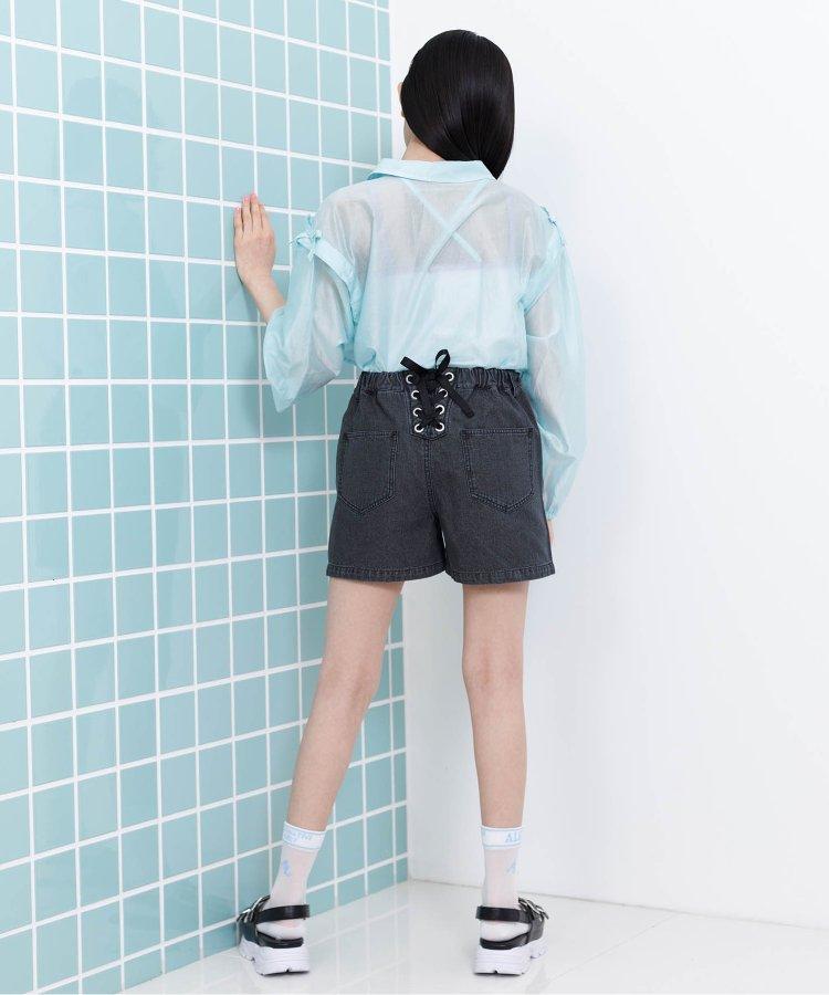 繫帶牛仔短褲