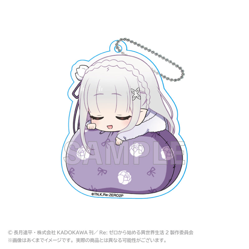 《Re:從零開始的異世界生活》亞克力鑰匙扣飄飄雲ver.  艾米莉亞