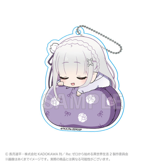 《Re:從零開始的異世界生活》亞克力鑰匙扣飄飄雲ver.  艾米莉亞