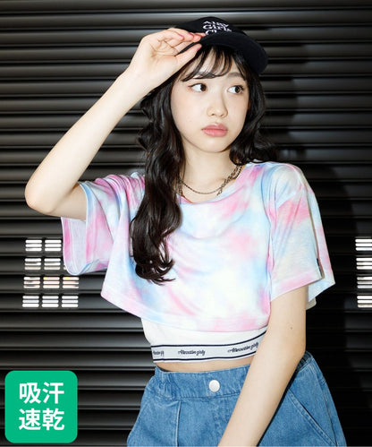 【活力款】透明水洗染T恤和背心套裝