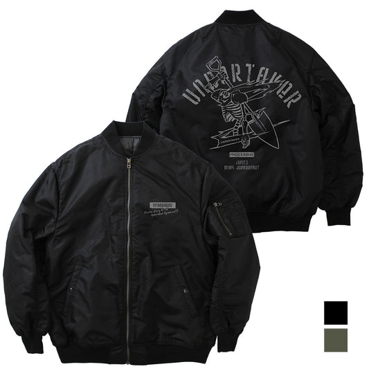 86―八十六―_M尺寸_〈死神〉個人標誌 MA-1夾克/黑色