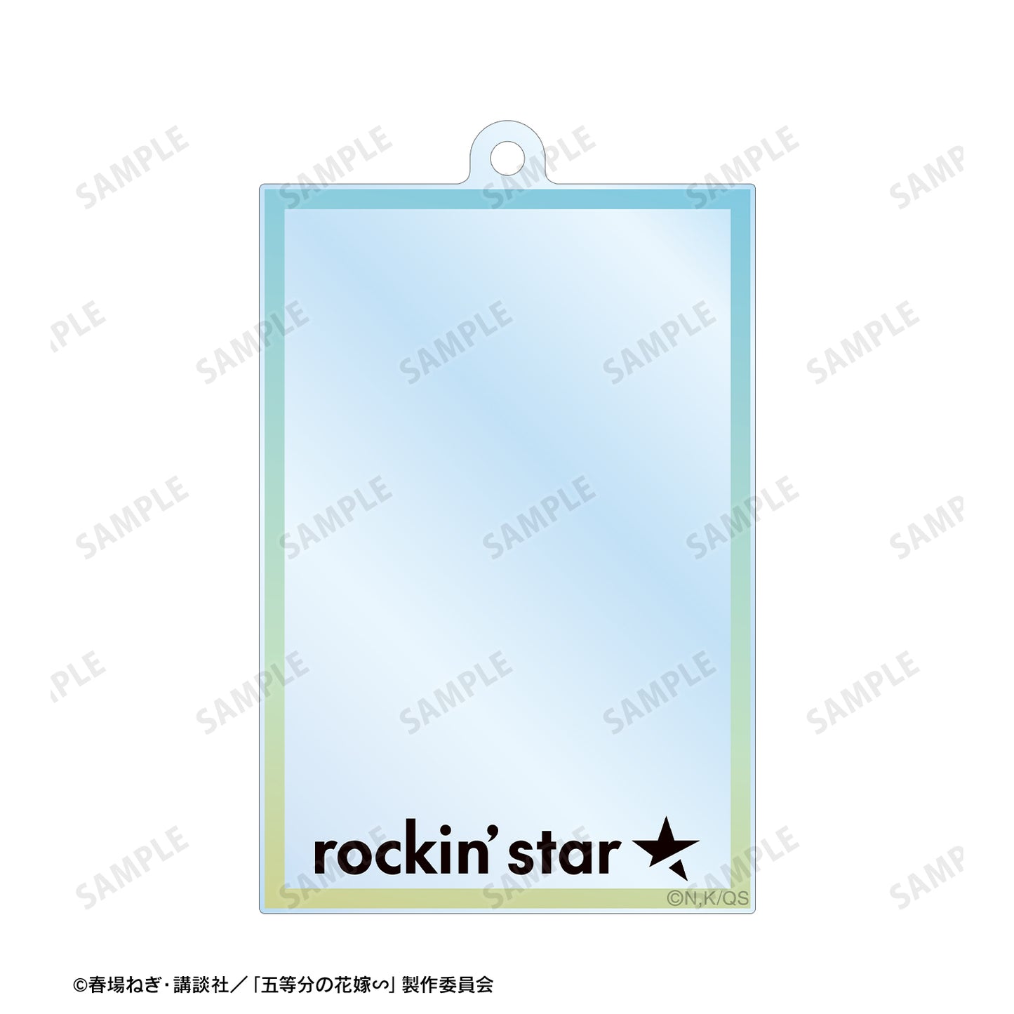 《五等分的新娘》∽_rockin’star合作 描繪版 中野三玖 搖滾偶像ver. 2連線大亞克力鑰匙扣