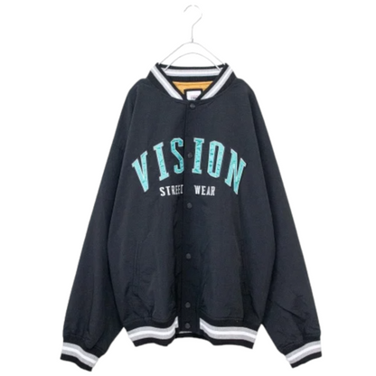 VISION STREET WEAR 尼龍貼布運動夾克 黑色［特價］ (CT6477BK)