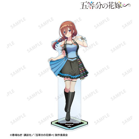 《五等分的新娘》∽_rockin’star合作 描繪中 中野三玖 搖滾偶像版 特大亞克力支架