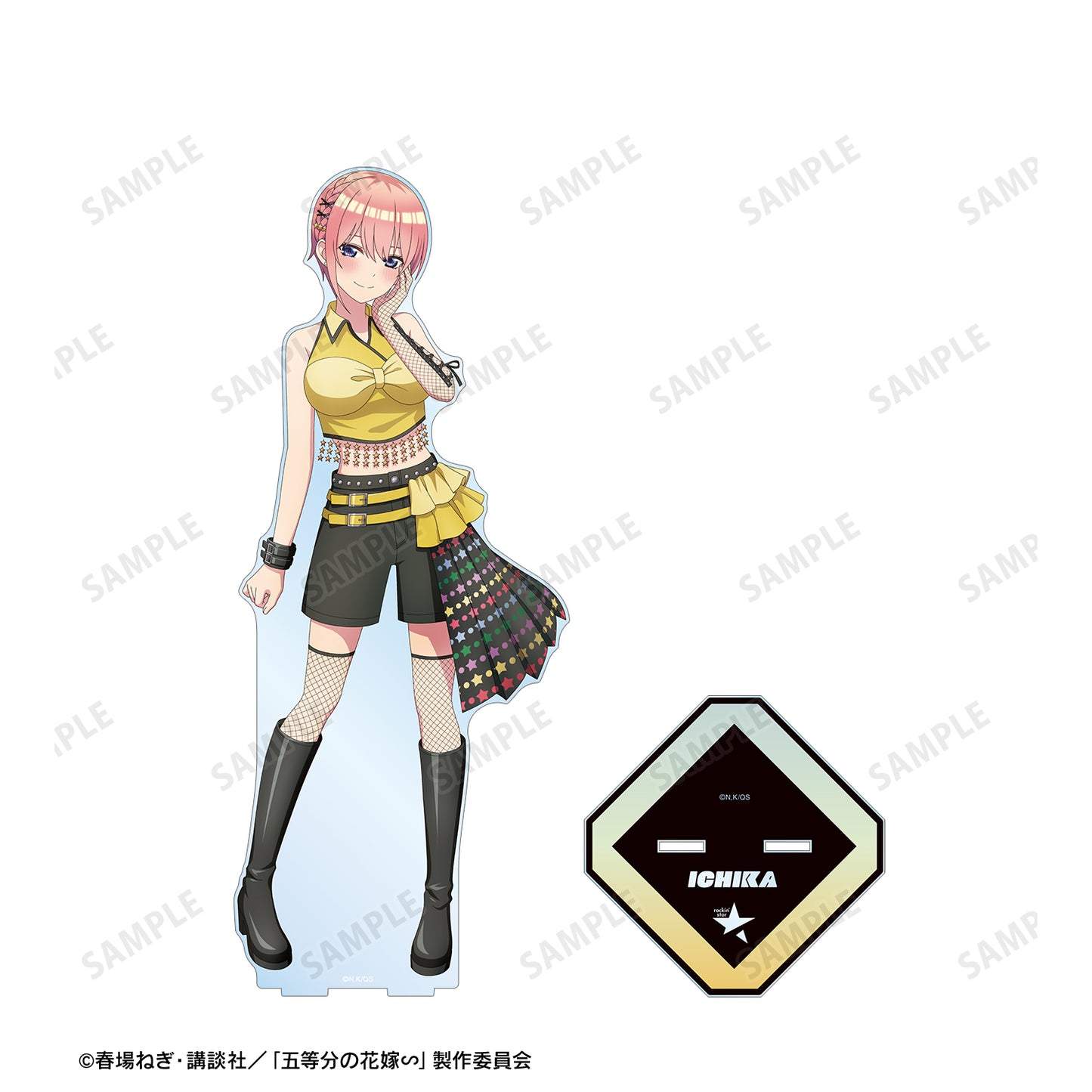 《五等分的新娘》∽_rockin’star合作 描繪中 中野一花 搖滾偶像版 特大亞克力立牌