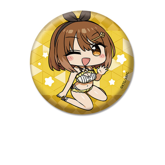 《萊莎的鍊金工房》 ～常暗女王與秘密的藏身之所～ 扁平女孩罐頭徽章 萊莎③