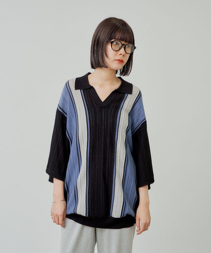 【Kastane】【WHIMSIC】V領提花針織套頭衫