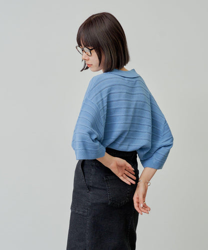 【Kastane】【WHIMSIC】V領提花針織套頭衫